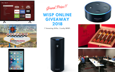 WISP Giveaway 2018 – It’s a Wrap (Find Out Who Won!)
