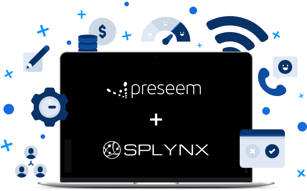 Preseem + Splynx Billing Integration Graphic