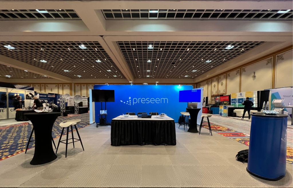 Preseem WISPAPALOOZA 2021 booth after setup