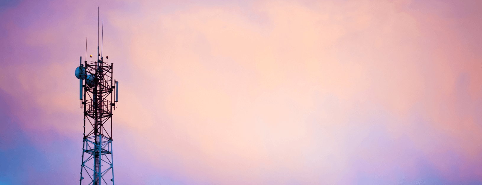 Top of Wi-Fi tower at twilight