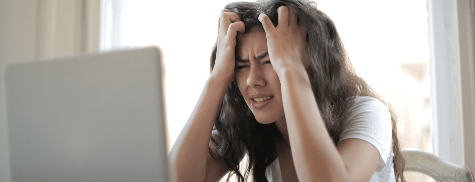 Frustrated internet user