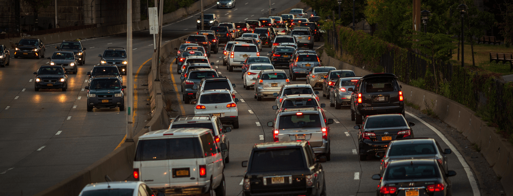 Busy traffic on a highway
