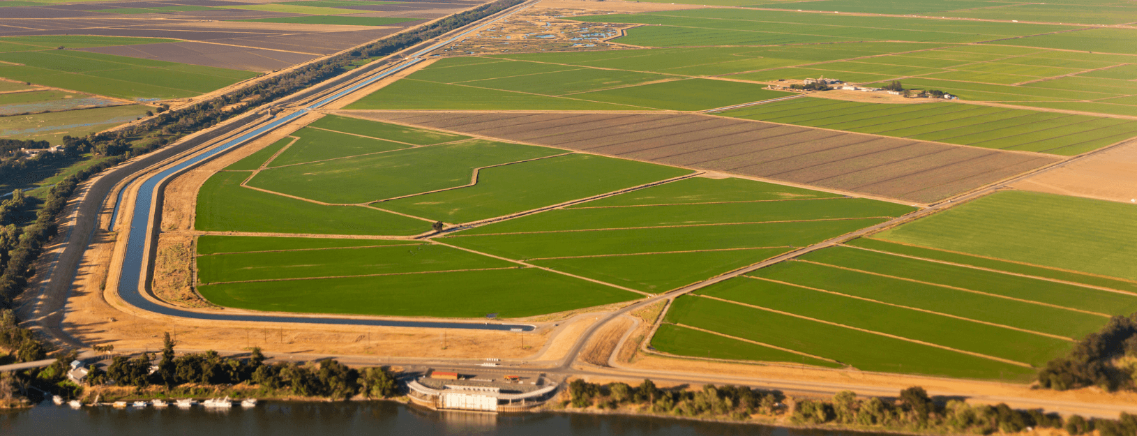 Aerial image of Central Valley, California.