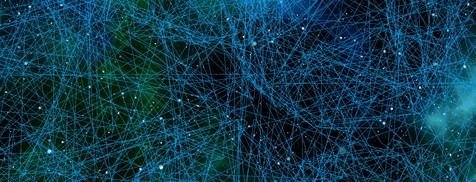 Abstract depiction of a network.