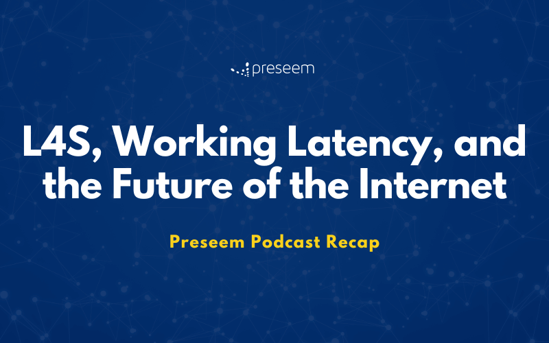 Header image for L4S and Working Latency podcast recap blog