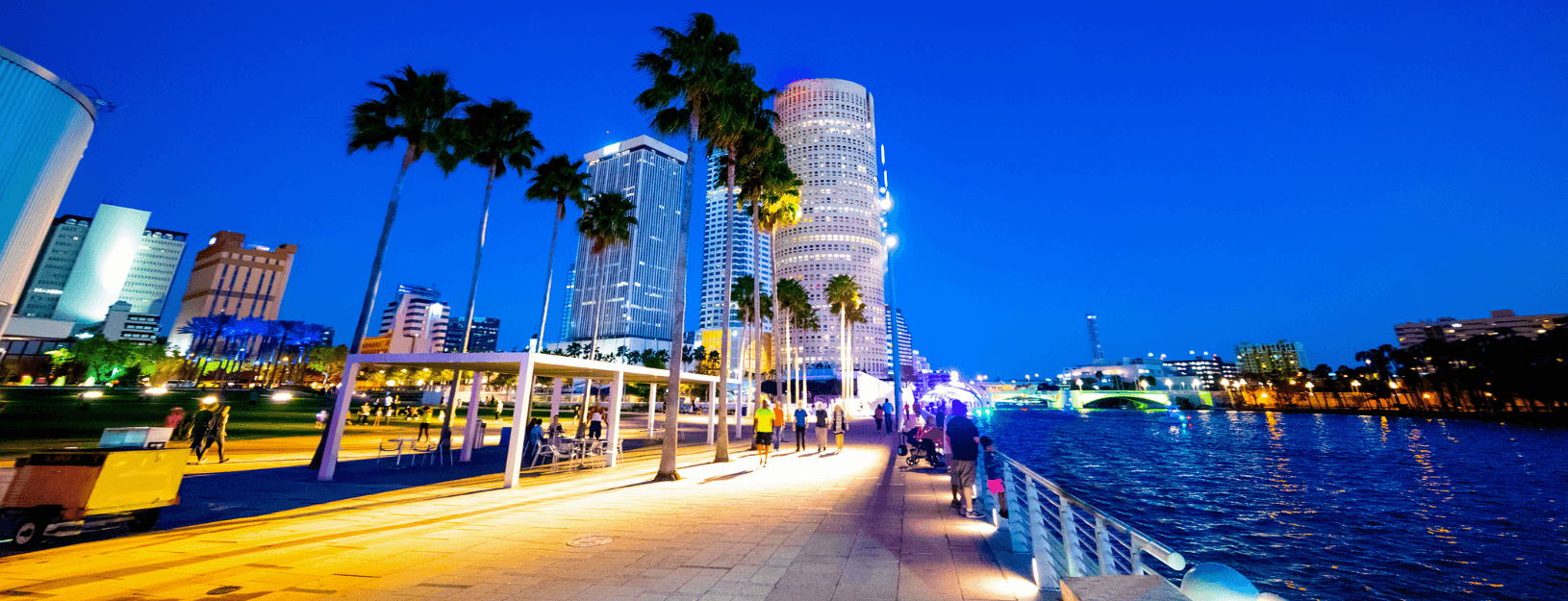 The Riverwalk in Tampa, Florida.