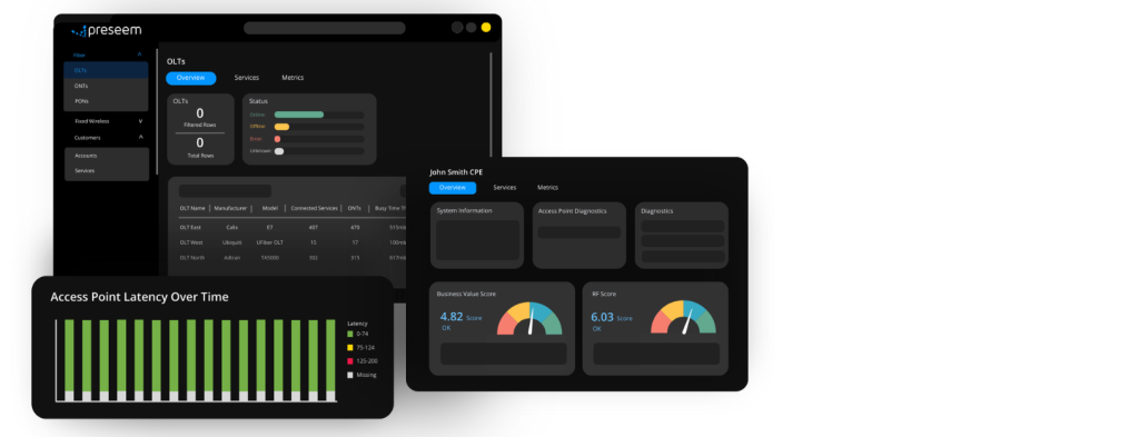 Screenshots of Preseem on multiple devices
