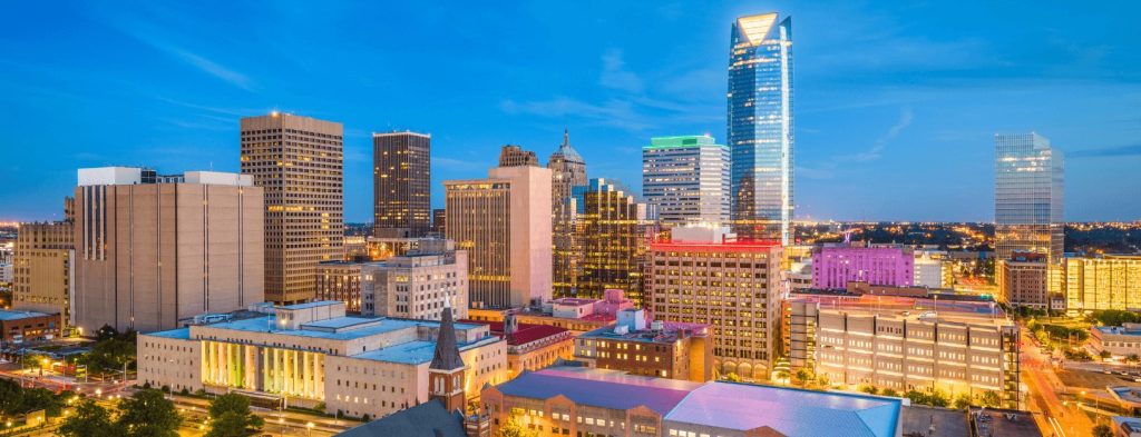 The skyline of Oklahoma City, site of WISPAMERICA 2025