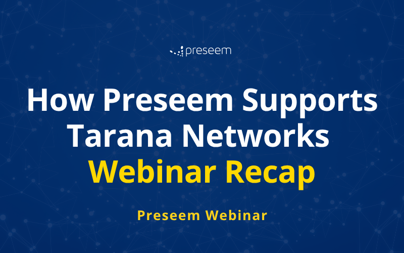 Header image for blog recapping the Preseem Tarana webinar