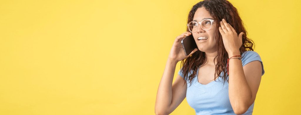 Woman talking on her cell phone