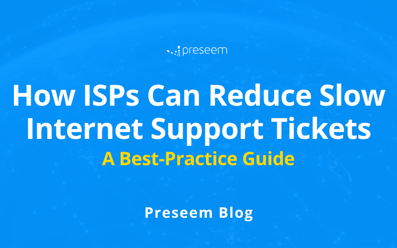 Header image for blog on how ISPs can reduce slow internet support tickets
